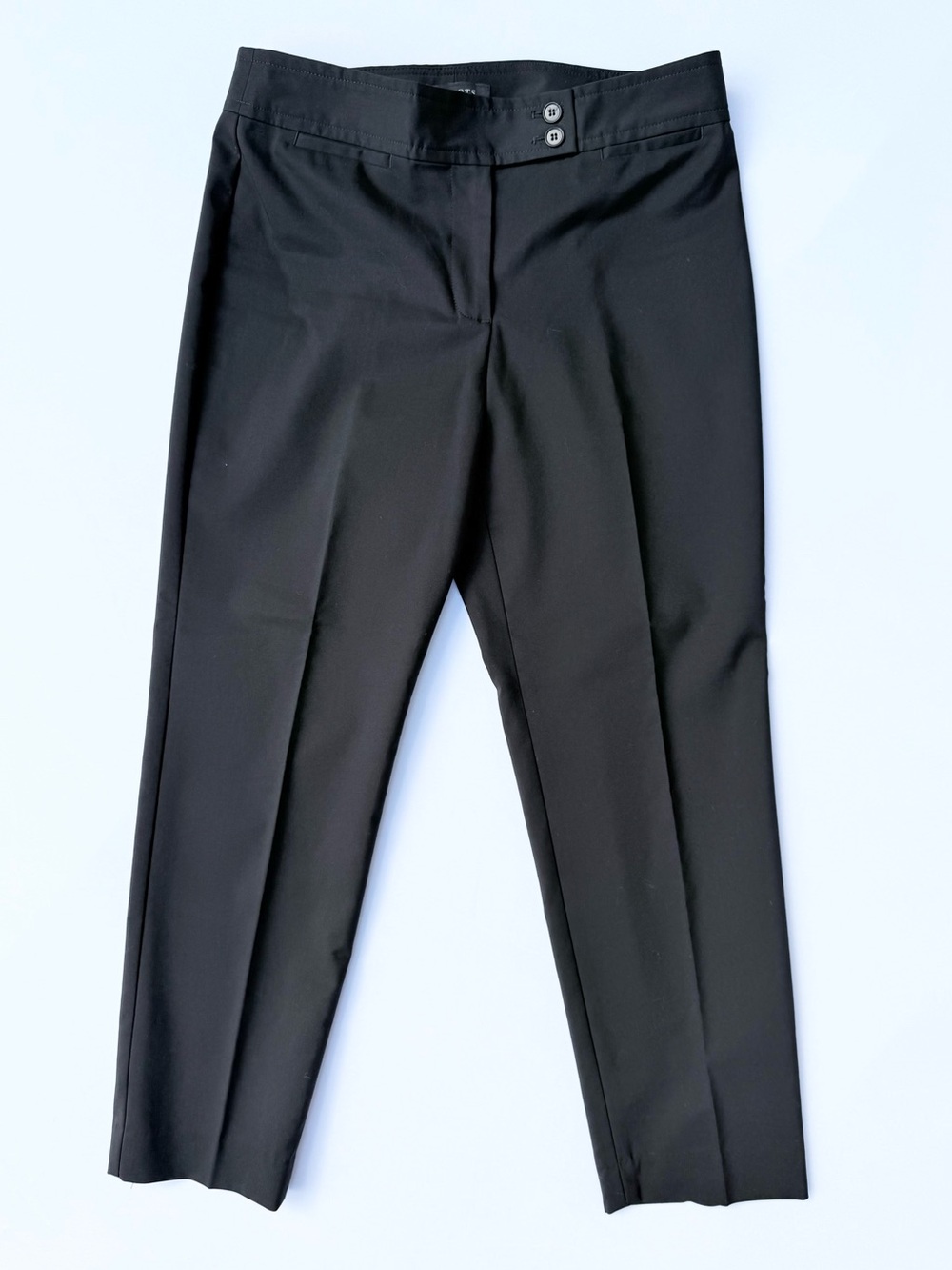 Talbots Heritage Petite Black Ankle Pants Straight Leg Work Trousers 8P NWOT